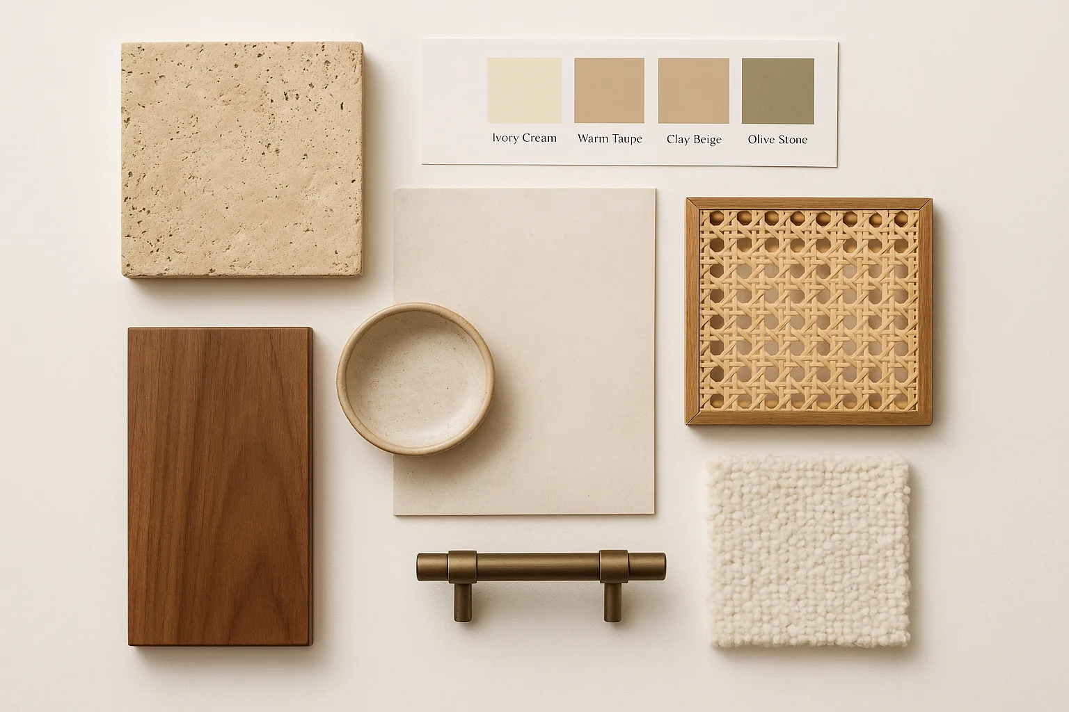 Organic Modern materials mood board 2