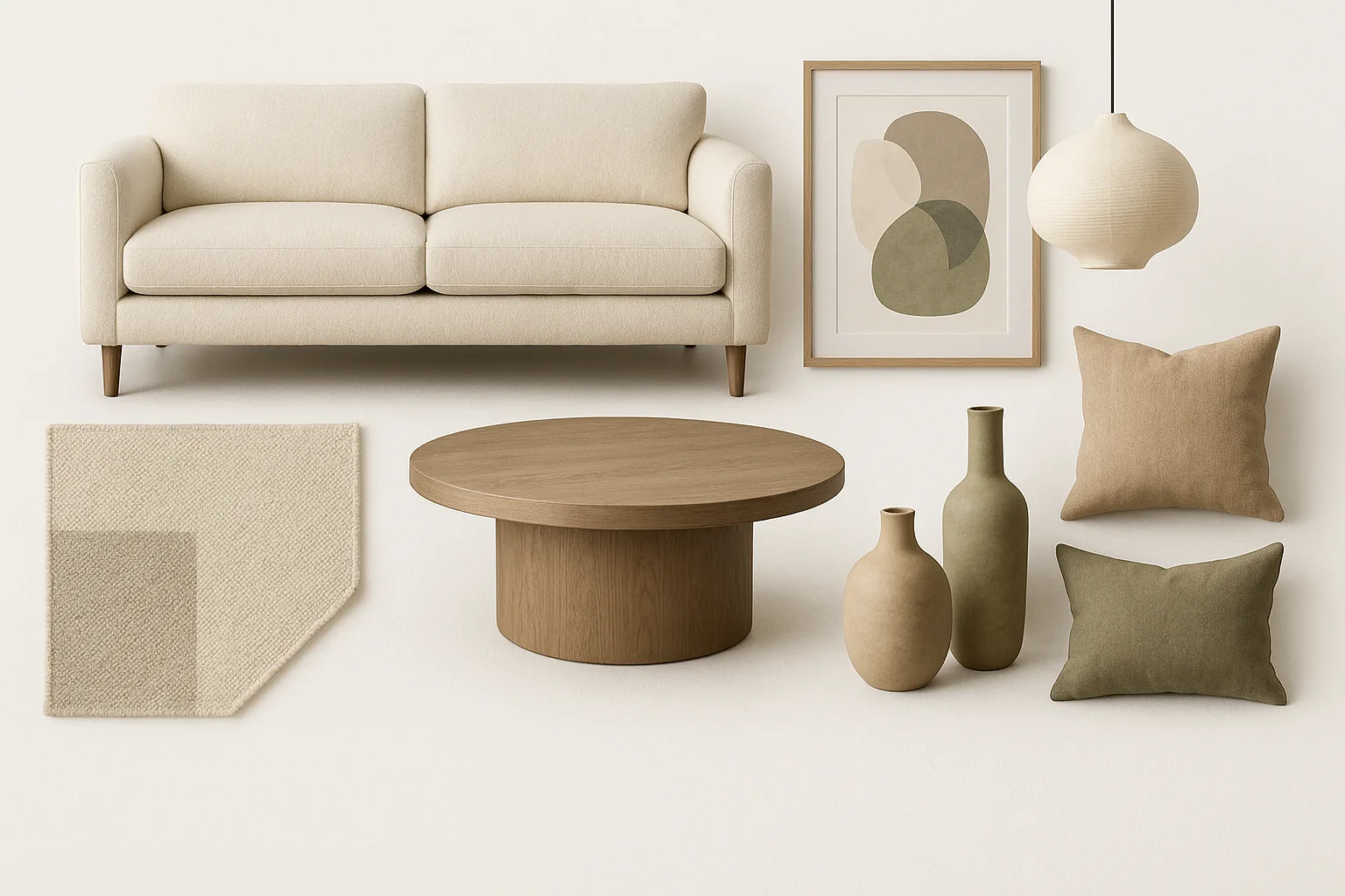 Organic Modern furniture mood board 1