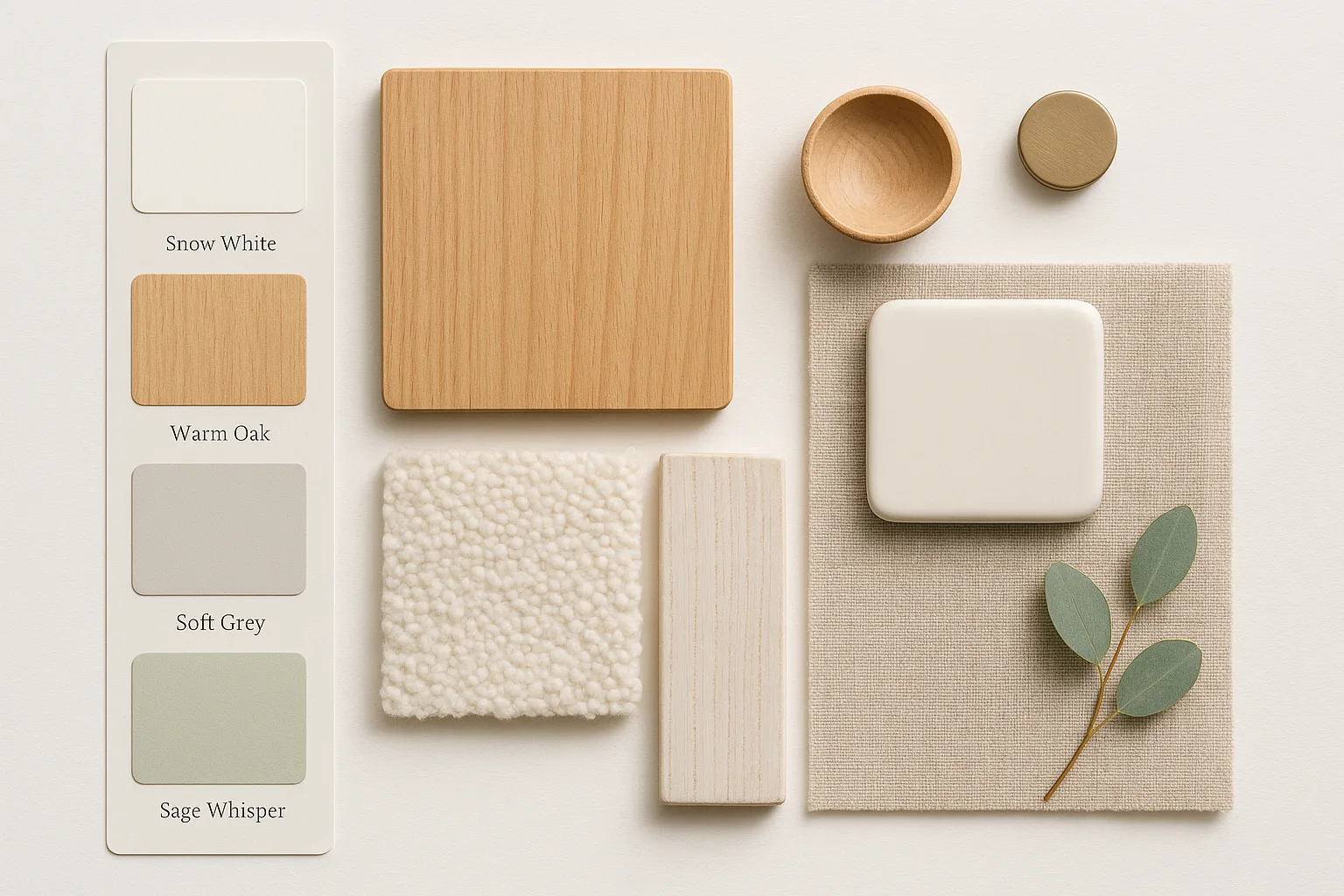 Scandinavian materials mood board 1